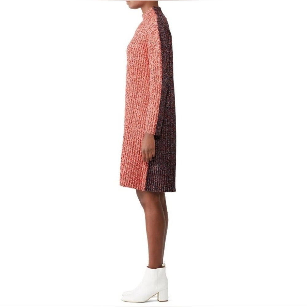 Jil Sander Pink and Black Long Sleeve Dress